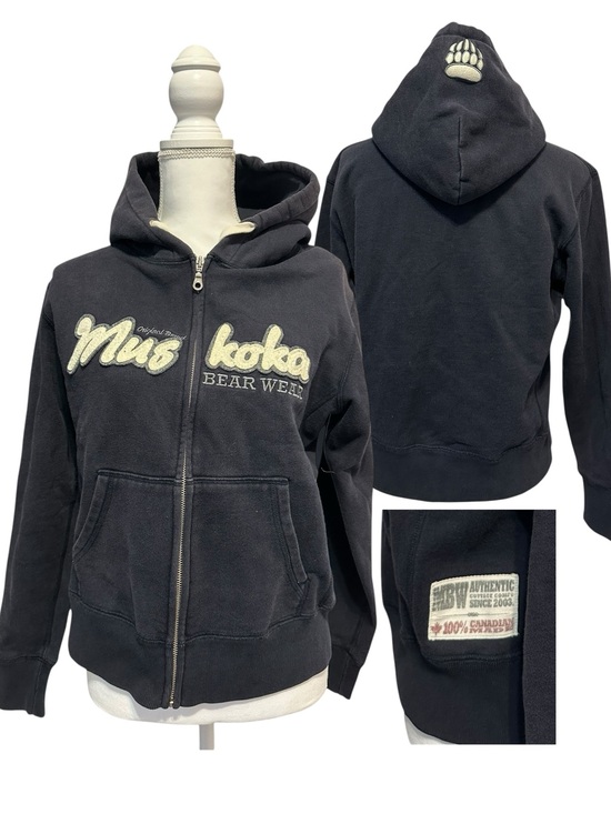 muskoka bearwear Other - Vintage Navy Canadian Muskoka Bearwear Heavyweight Hoodie size S